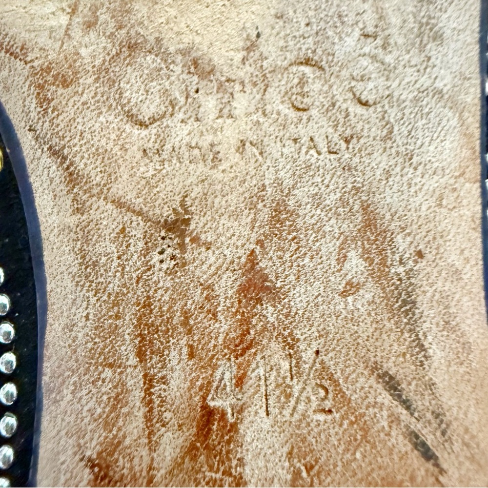 CHLOE LAUREN SILVER GOLD BLACK STUDDED BALLET FLATS - Picture 8 of 10